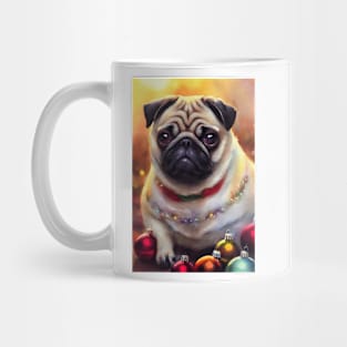 Watercolor pug Mug